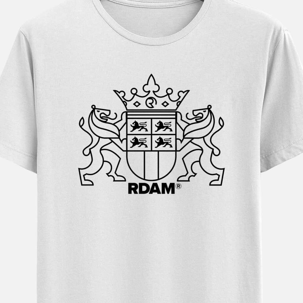 wapen van rotterdam op tshirt wit