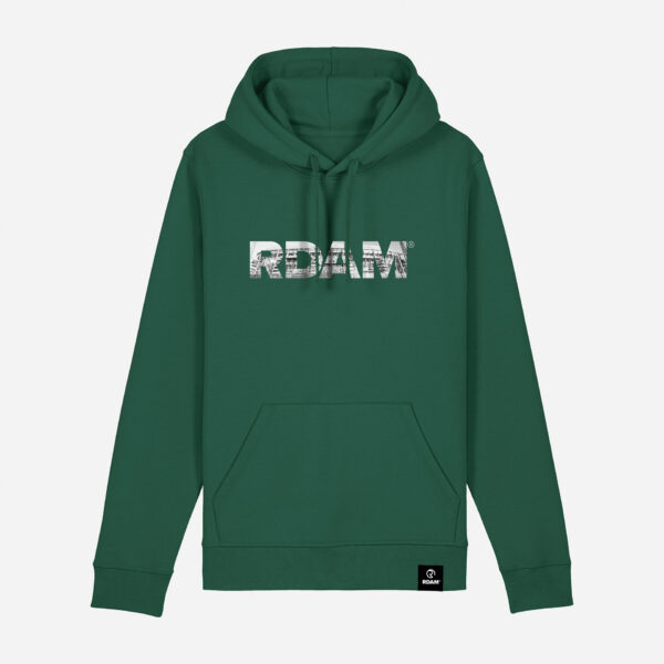 RDAM® | Iconic 3D Wit op Bottle Green | Hoodie