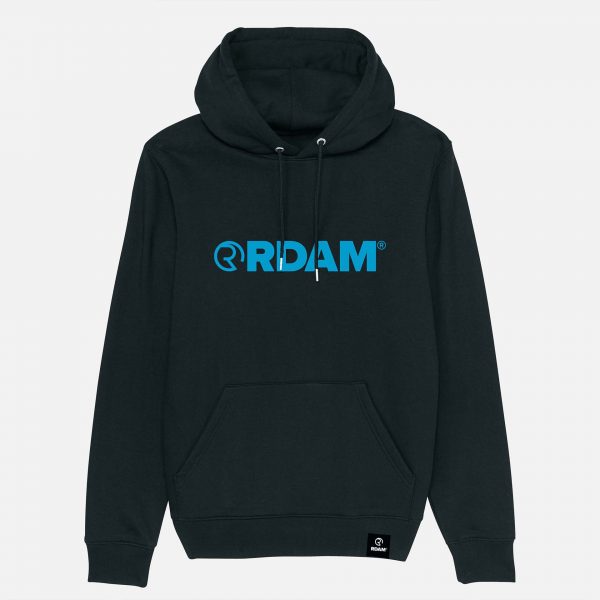 RDAM® | Neon Blue op Zwart | Hoodie