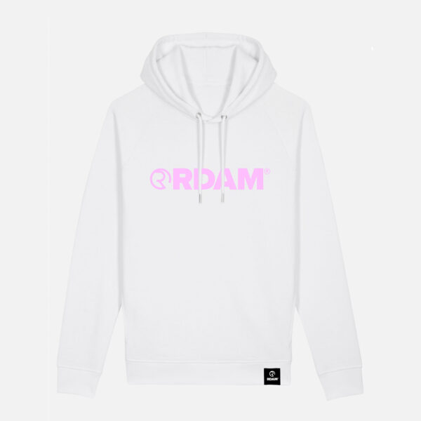 RDAM® | Iconic Essential Soft Pink op Wit | Hoodie