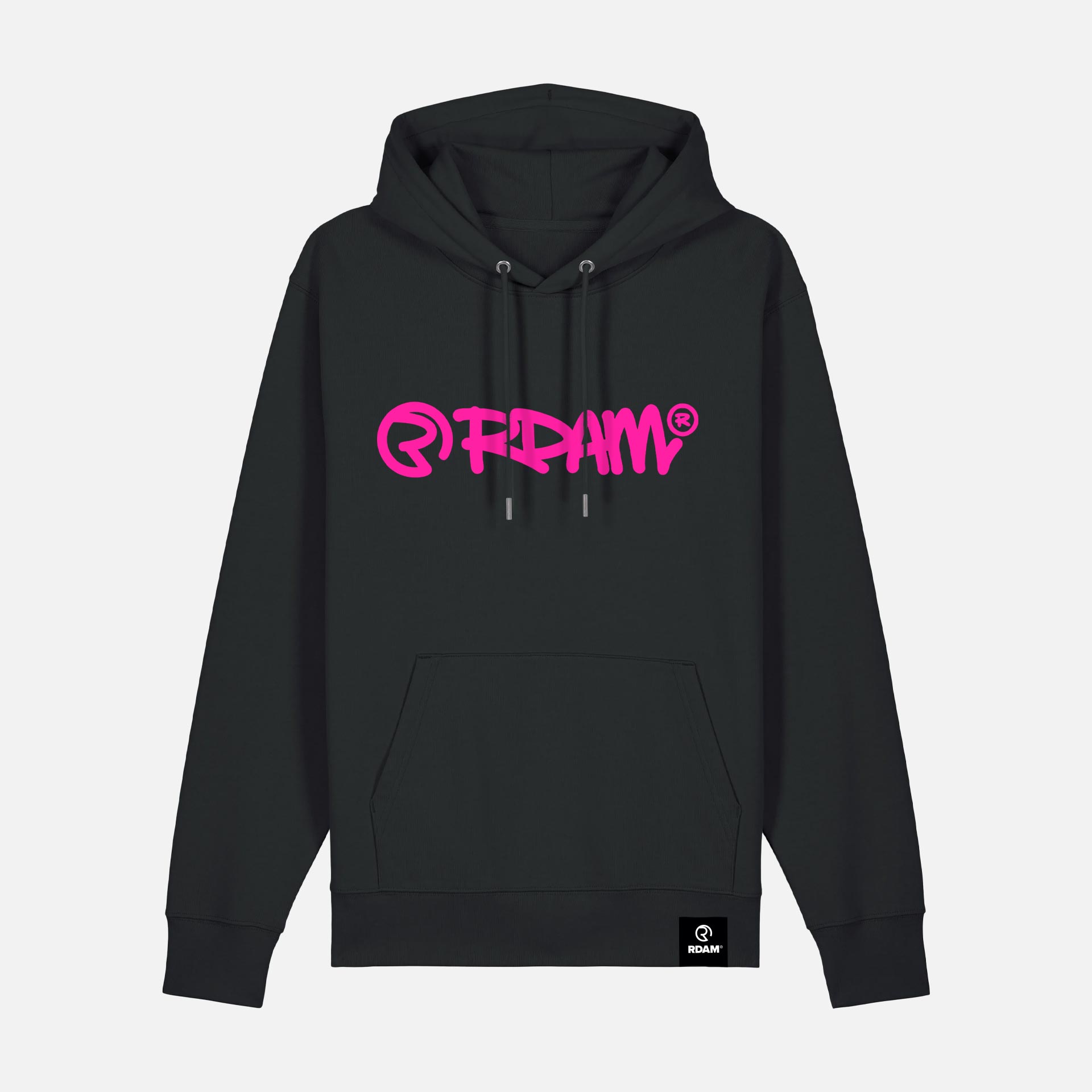 RDAM® | SW Essential Neon Roze op Zwart | Hoodie RDAM® | SW Essential Neon Roze op Zwart | Hoodie