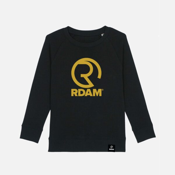 RDAM® | Iconic Yellow op Zwart Flock | Kinder Sweater