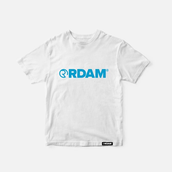 RDAM® | Neon Blue op Wit | Kindershirt