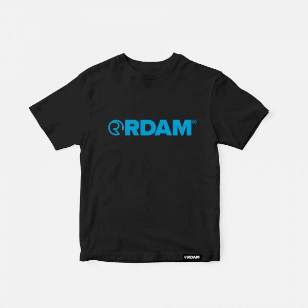RDAM® | Neon Blue op Zwart | Kindershirt