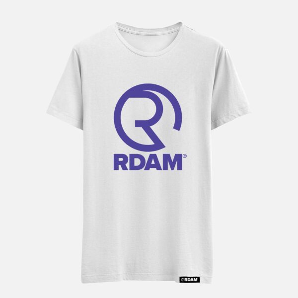 RDAM® | Iconic Deep Purple op Wit | T-Shirt