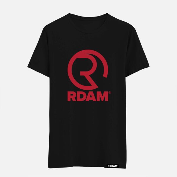RDAM® | Iconic Lucky Red op Zwart | T-Shirt