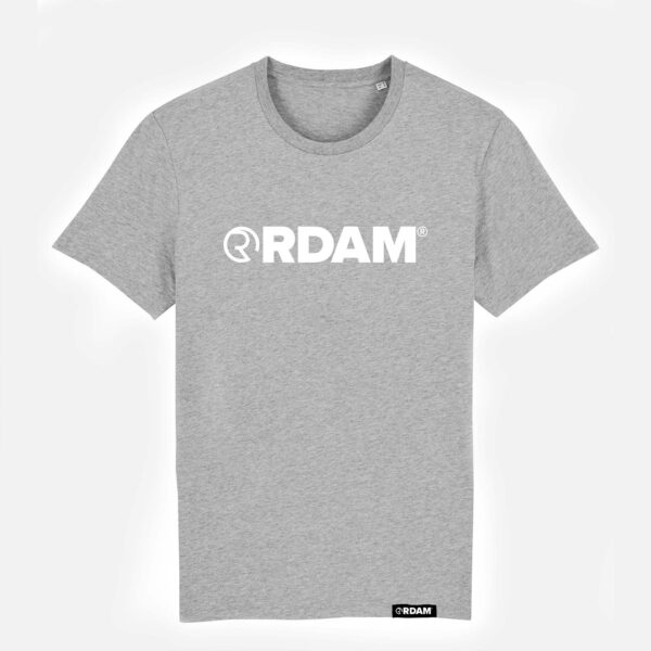 RDAM® | Classic Iconic Wit op Heather Grey | T-Shirt