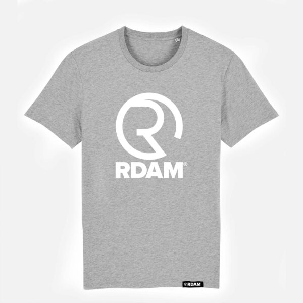 RDAM® | Iconic Wit op Heather Grey | T-Shirt