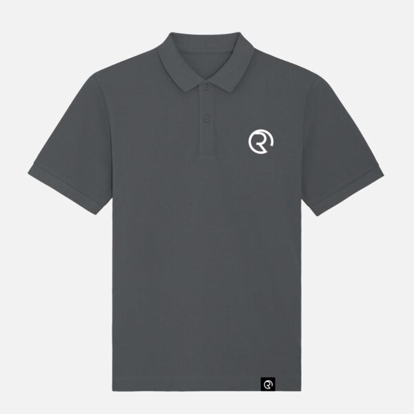 RDAM® | Iconic 3d Wit op Antraciet | Poloshirt