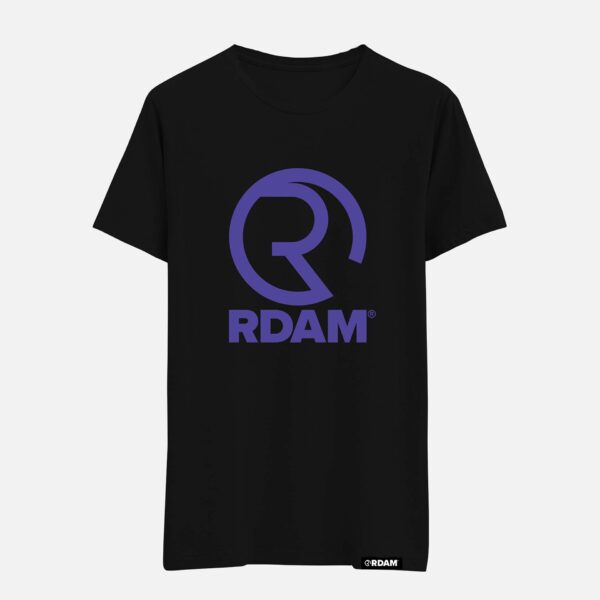 RDAM® | Iconic Deep Purple op Zwart | T-Shirt