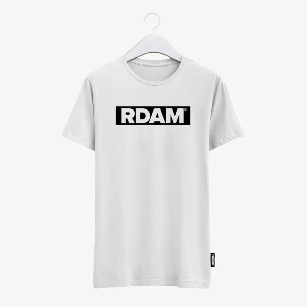 T-Shirt Wit met RDAM® tekst in flock