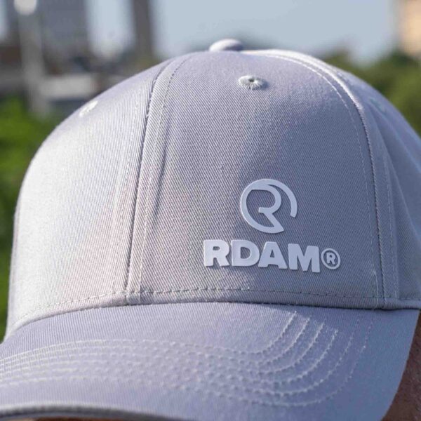 RDAM® Classic Cap Wit op Light Grey