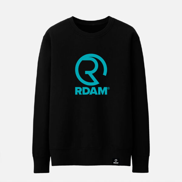 RDAM® | Iconic Tiffany op Zwart | Sweater