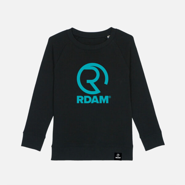 RDAM® | Iconic Tiffany op Zwart | Kinder Sweater