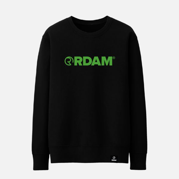 RDAM® Rotterdams Groen | Groen op Zwart | Sweater
