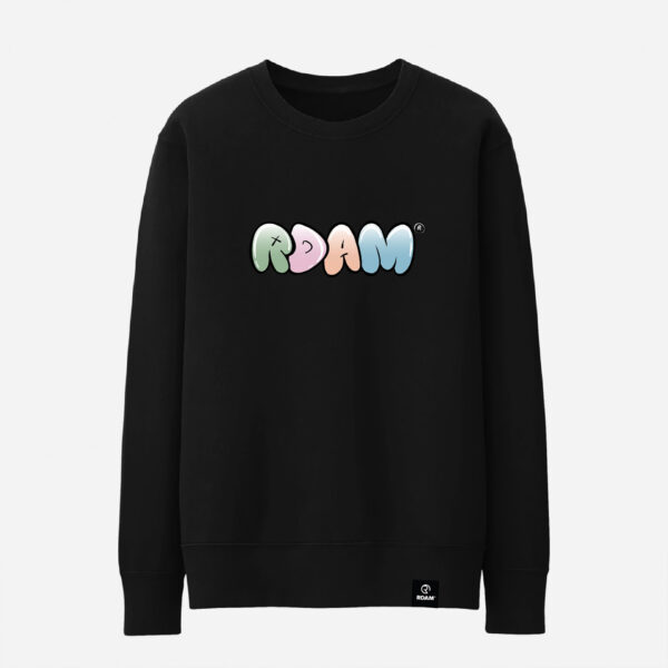 RDAM® | Bubble Pastel op Zwart | Sweater