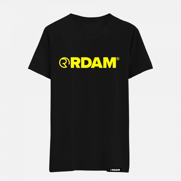 RDAM® | Neon Yellow op Zwart | T-Shirt