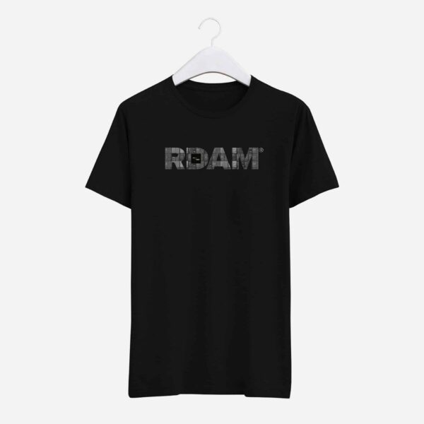 Zo snel als een flits antenne patroon RDAM® | Neon Mix op Zwart | T-Shirt