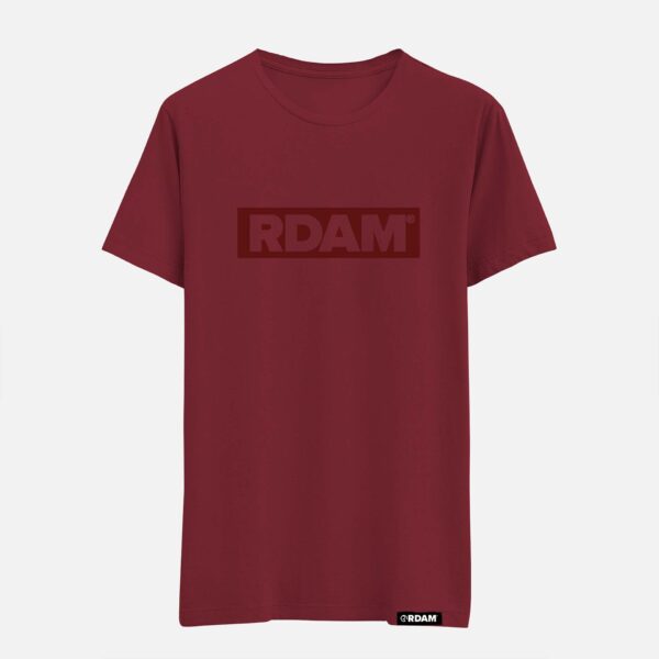 RDAM® | Outline Flock Burgundy | T-Shirt
