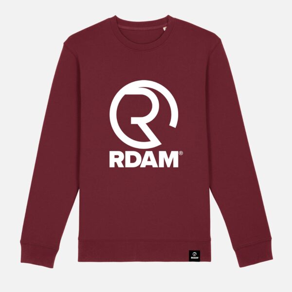 RDAM® | Iconic Wit op Burgundy | Sweater