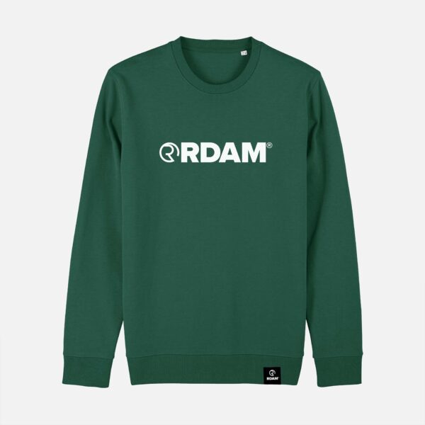 RDAM® | Iconic Essential Wit op Bottle Green | Sweater