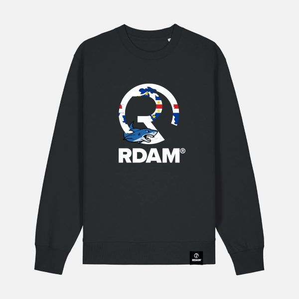 RDAM® | 'Blue Shark' Editie op Zwart | Sweater