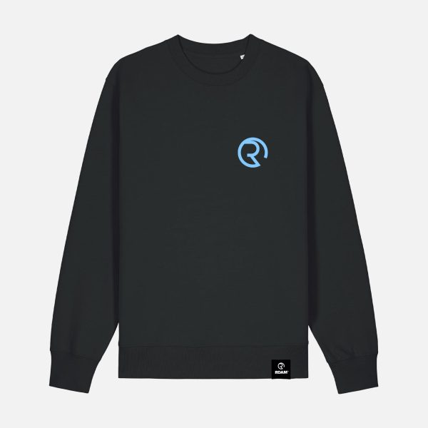 RDAM® | Iconic 3D Baby Blauw op Zwart | Sweater