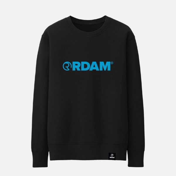 RDAM® | Neon Blue op Zwart | Sweater