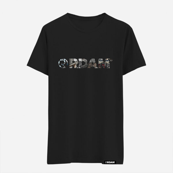 RDAM® | Illustrated op Zwart | T-Shirt
