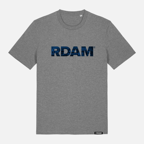 RDAM® | Feyenoord Kuip Blauw op Mid Heather Grey | T-Shirt