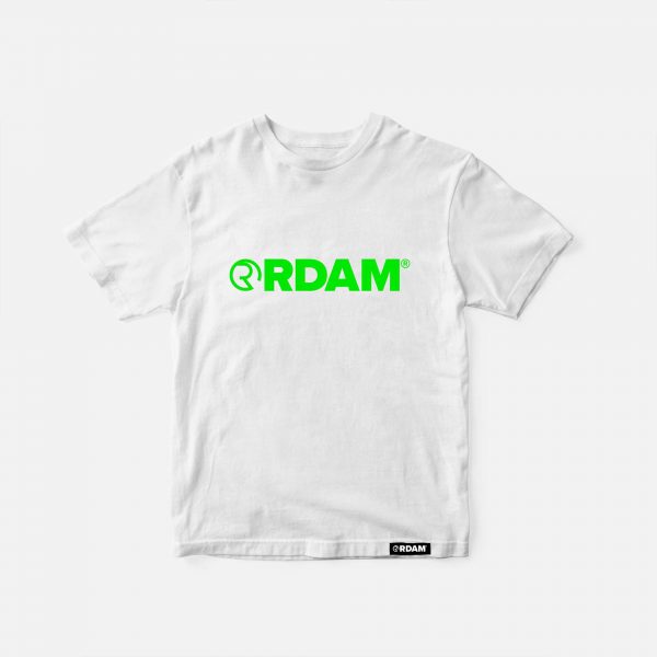 RDAM® | Neon Groen op Wit | Kindershirt