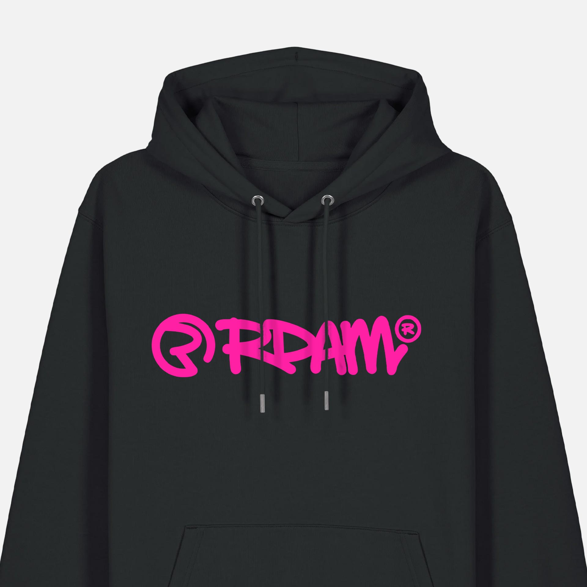 RDAM® | SW Essential Neon Roze op Zwart | Hoodie RDAM® | SW Essential Neon Roze op Zwart | Hoodie