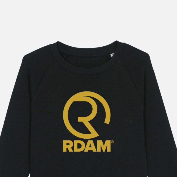 RDAM® | Iconic Yellow op Zwart Flock | Kinder Sweater