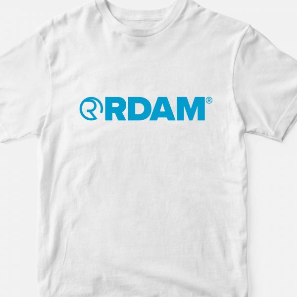RDAM® | Neon Blue op Wit | Kindershirt