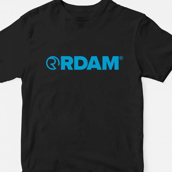 RDAM® | Neon Blue op Zwart | Kindershirt