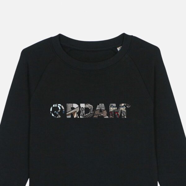 RDAM® | Illustrated op Zwart | Kinder Sweater