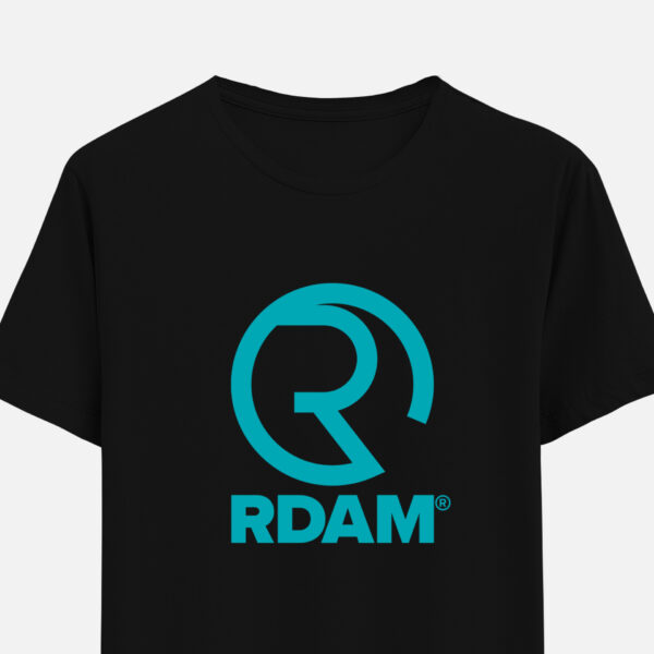 RDAM® | Iconic Tiffany op Zwart | T-Shirt