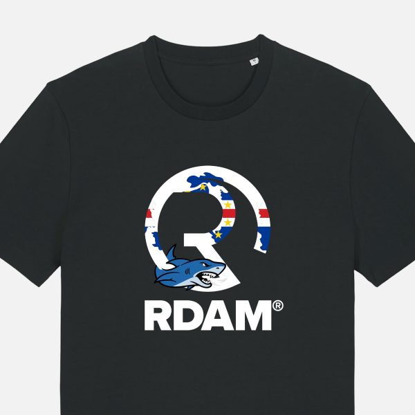 RDAM® | 'Blue Shark' Editie op Zwart | T-Shirt