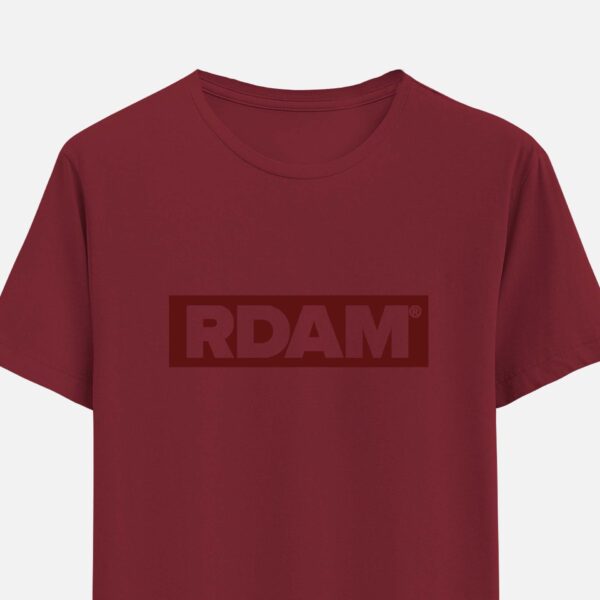 RDAM® | Outline Flock Burgundy | T-Shirt