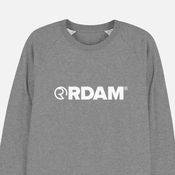 RDAM® | Iconic Essential Wit op Mid Heather Grey | Sweater