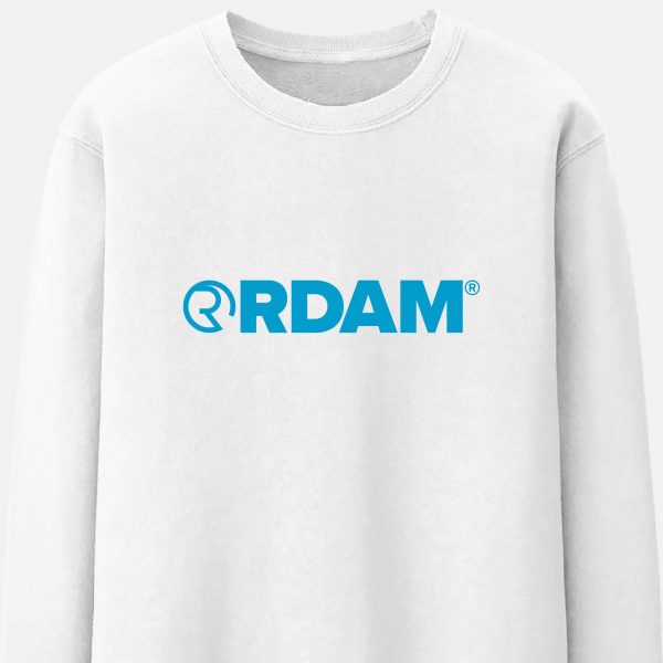 RDAM® | Neon Blue op Wit | Sweater