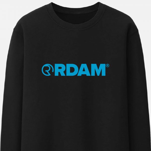 RDAM® | Neon Blue op Zwart | Sweater