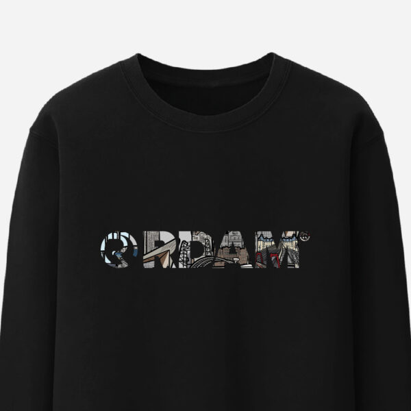 RDAM® | Illustrated op Zwart | Sweater