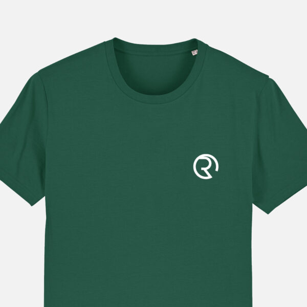 RDAM® | Iconic Essential Wit op Bottle Green | T-Shirt