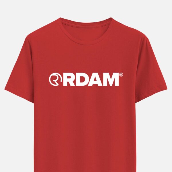 RDAM® | Wit op Rood | T-Shirt