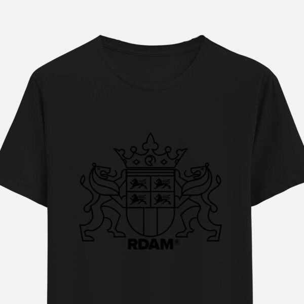 RDAM® | Sterker Door Zwart op Zwart | T-Shirt