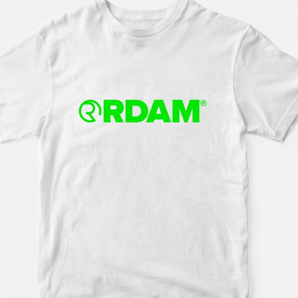 RDAM® | Neon Groen op Wit | Kindershirt