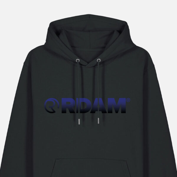RDAM® | Iconic Gradient Navy op Zwart | Hoodie