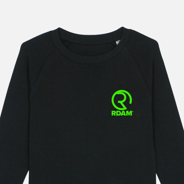 RDAM® | Classic Iconic Neon Green op Zwart | Kinder Sweater