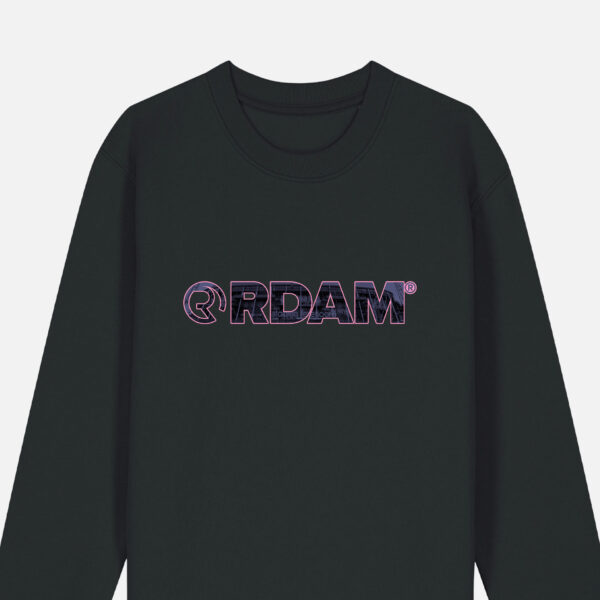 RDAM® | Feyenoord Kuip Paars-Roze op Zwart | Kindersweater